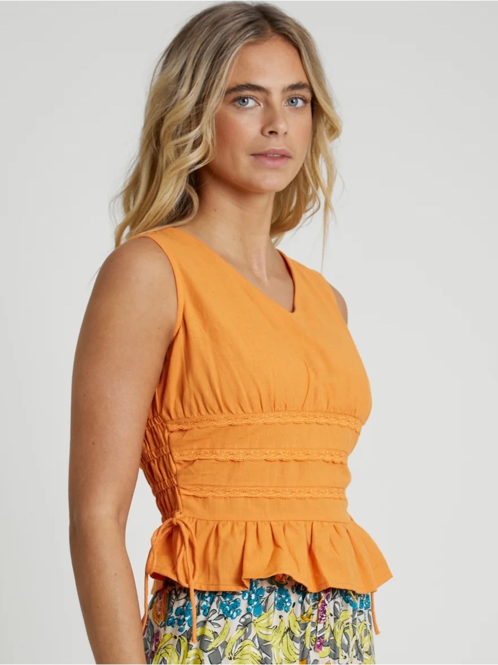 Native Youth Citri Linen Blend Cami